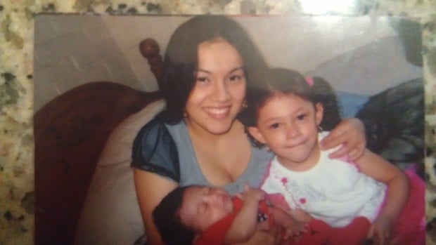 Perla Morales and children